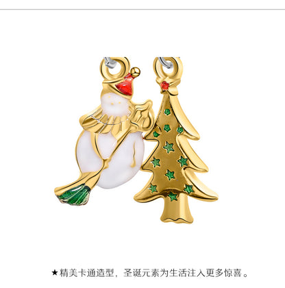 European And American New Christmas Reindeer Santa Claus Christmas Tree Candy Pendant Bracelet Women's Christmas Series Bracelet