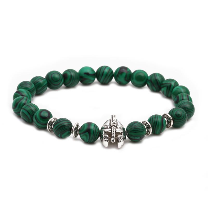 Malachite Owl Buddha Head Elbow Set Bracelet Lion Head Elephant Beaded Bracelet