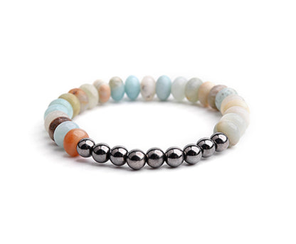 1 Piece Fashion Color Block Alloy Natural Stone Beaded Rhinestones Bracelets