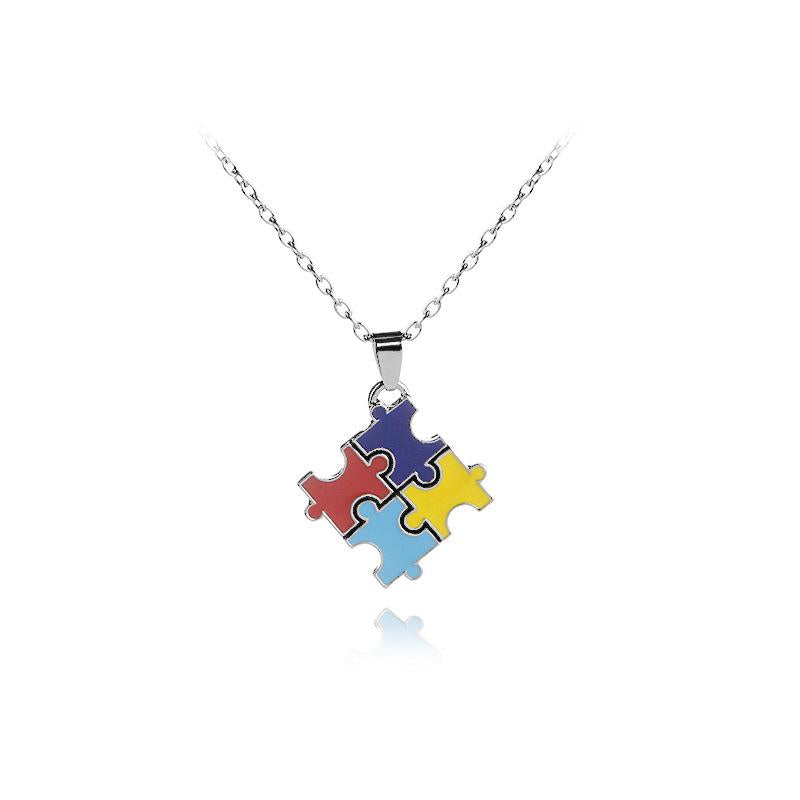 New Fashion Puzzle Necklace Yiwu Gooddiy Wholesale