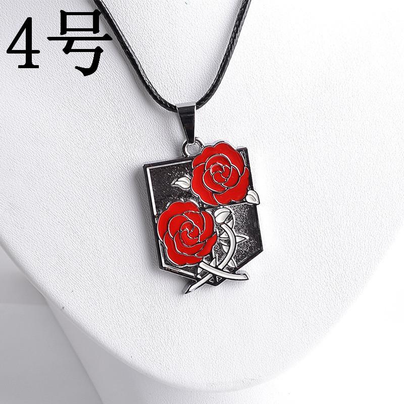 New Fashion Wings Of Freedom Cruel Sword Law Enforcement Unicorn Guard Rose Necklace