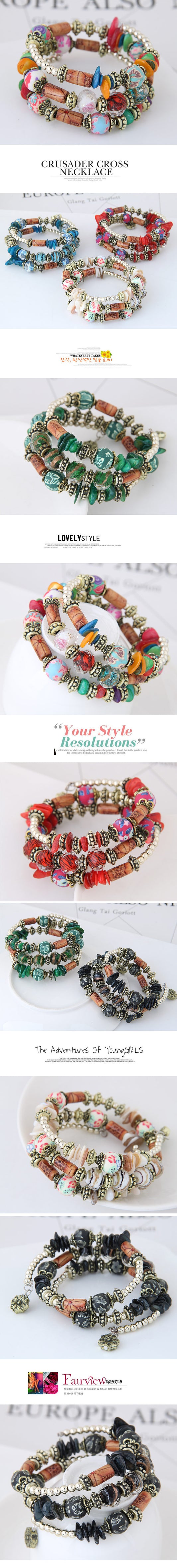New Fashion Bohemian Style Shell Accessories Mix And Match Multi-layer Bracelet Yiwu Gooddiy Wholesale