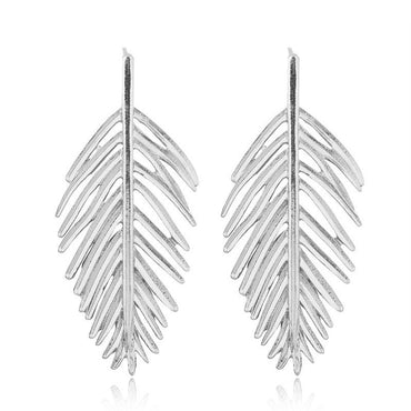 Metal Hollow Branches Leaves Leaves Exaggerated Earrings Yiwu Gooddiy Wholesale