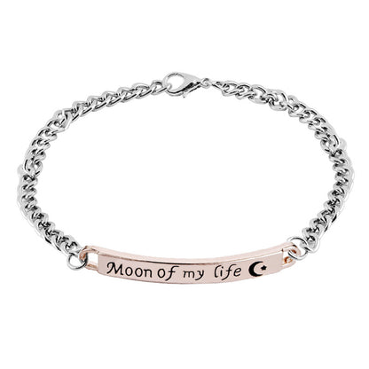 New Fashion  Lettering Couple Bracelet Moon Of My Life / My Sun And Stars Bracelets Gooddiy Wholesale