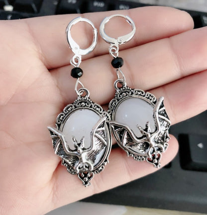 Cool Style Spider Bat Skull Alloy Inlay Artificial Gemstones Halloween Women's Rings Earrings Necklace