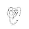 Rings Jewelry Temperament Rose Gold Rose Lady Ring Hollow Open Single Ring Wholesale