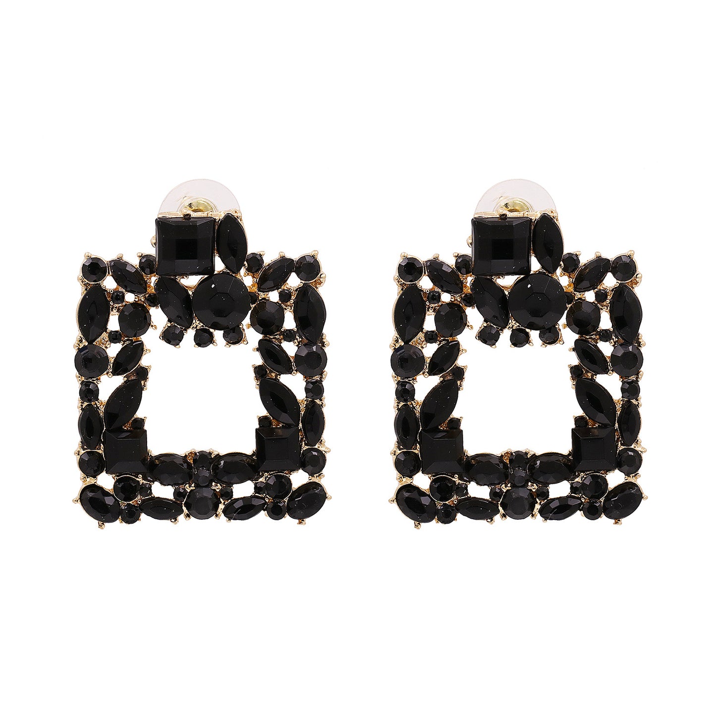 Fashion Geometric Diamond Alloy Earrings Ear Studs