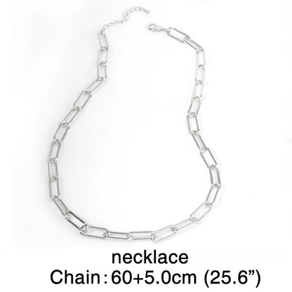 Hip-hop Rap Accessories Hiphop Big Gold Chain Cuban Necklace Clavicle Chain Wholesale Gooddiy