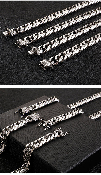 Korean Bracelet Stainless Steel Necklace Jewelry Set Wholesale