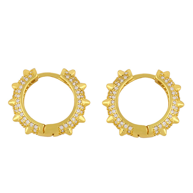 Fashion Geometric Plating Copper 18k Gold Plated Earrings