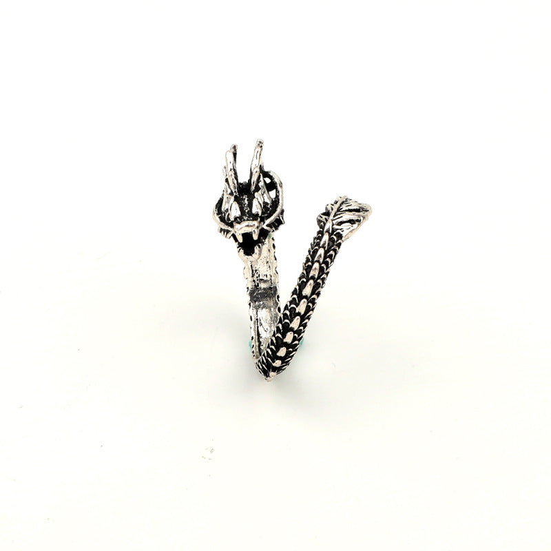 Hot-selling Jewelry Retro Punk Ring Leading Tiger Animal Big Ring Wholesale Gooddiy