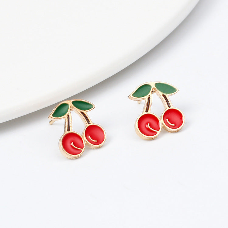 Summer Fresh Fruit Fashion White Variety Of Alloy Women's Earrings Set Gooddiy