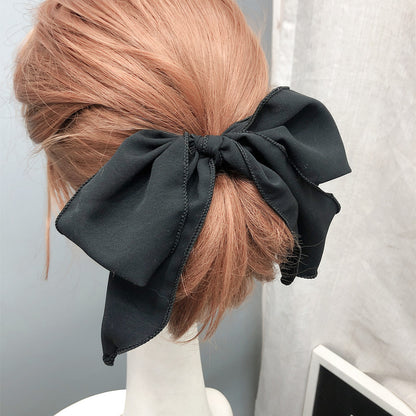 New Satin Bow Elastic Hair Ring