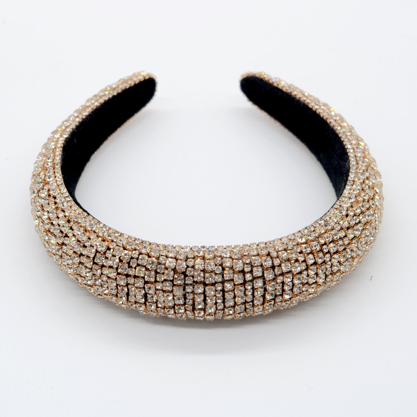 Hot Sale Korea Full Drill Sponge With Drill Baroque Style Wide Edge Rhinestone Headband Wholesale Gooddiy