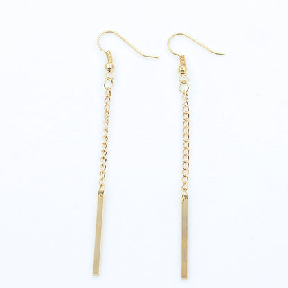 Fashion Water Droplets Plating Alloy No Inlaid Earrings