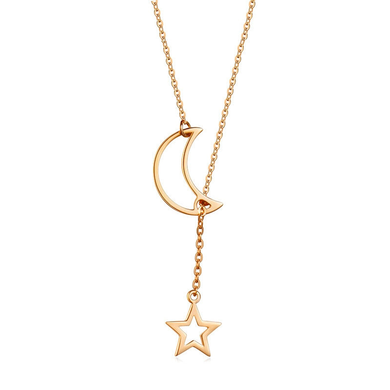 New Sexy Star Moon Simple Wild Ladies Clavicle Chain Wholesale