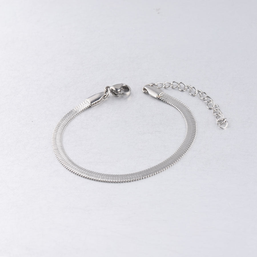 Fashion Solid Color Stainless Steel Plating Bracelets