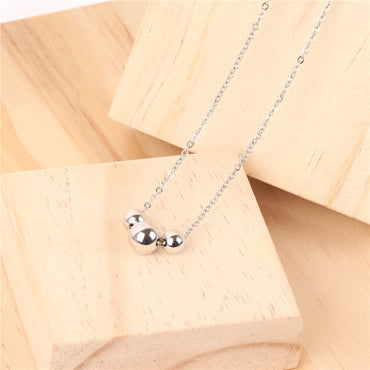 Fashion Letter Artificial Crystal Titanium Steel Stoving Varnish Necklace