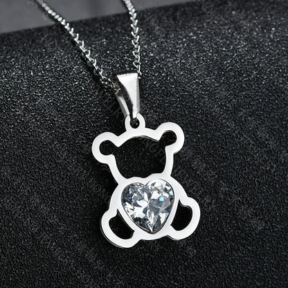 Animal Stainless Steel Titanium Steel Plating Necklace