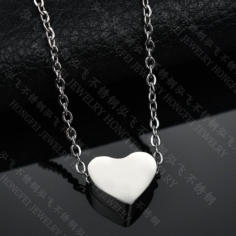 Titanium&stainless Steel Korea Sweetheart Body Accessories  (steel Color) Nhhf1022-steel-color