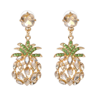 Imitated Crystal&cz Fashion Geometric Earring  (green) Nhjj5083-green