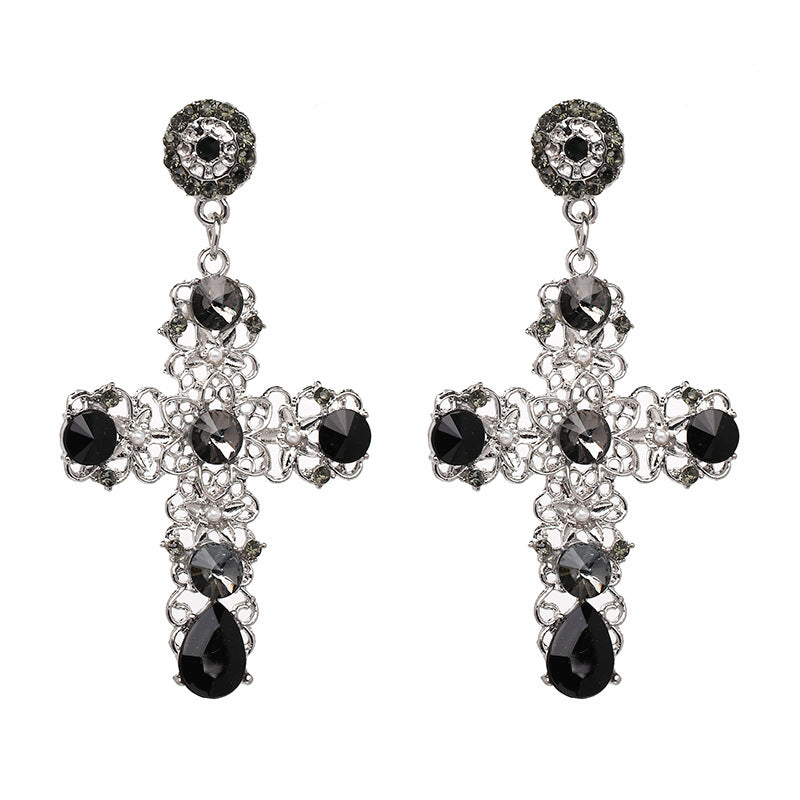 Alloy Fashion Geometric Earring  (black) Nhjj4065-black