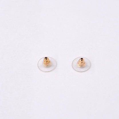 1 Pair Alloy Silica Gel Geometric Earplug