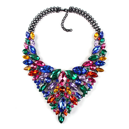 Occident Alloy Pear Necklace ( Purple ) Nhjq2838