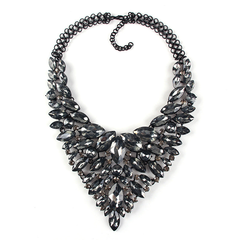 Occident Alloy Pear Necklace ( Purple ) Nhjq2838