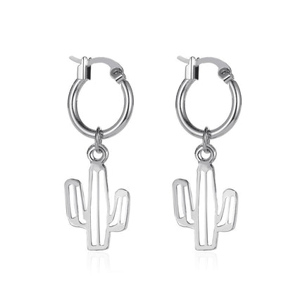 Hot Sale Cactus Simple Creative Plant Earrings Wholesale