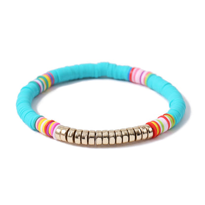 Vacation Colorful Shell Soft Clay Plating Women's Bracelets