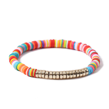 Vacation Colorful Shell Soft Clay Plating Women's Bracelets