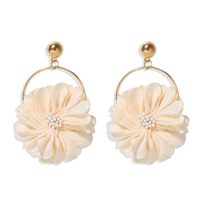 Fashion Personality Creative Simulation Flower Earrings