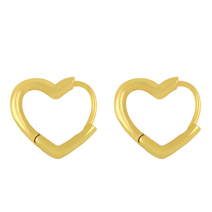 Korean Five-pointed Star Heart-shaped Earrings