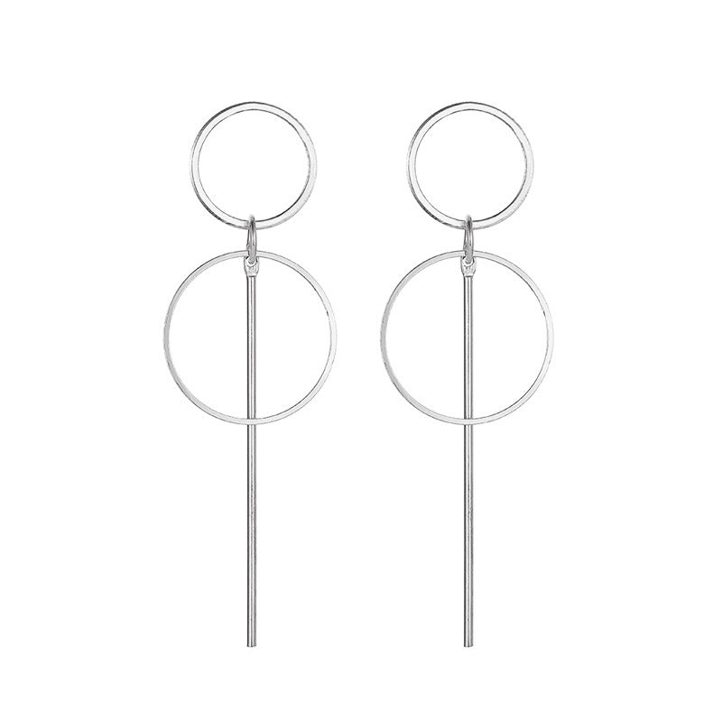 Fashion Geometric Plating Alloy No Inlaid Earrings