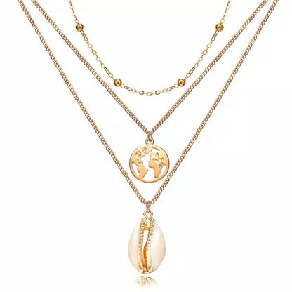 Retro Geometric Alloy Wholesale Pendant Necklace