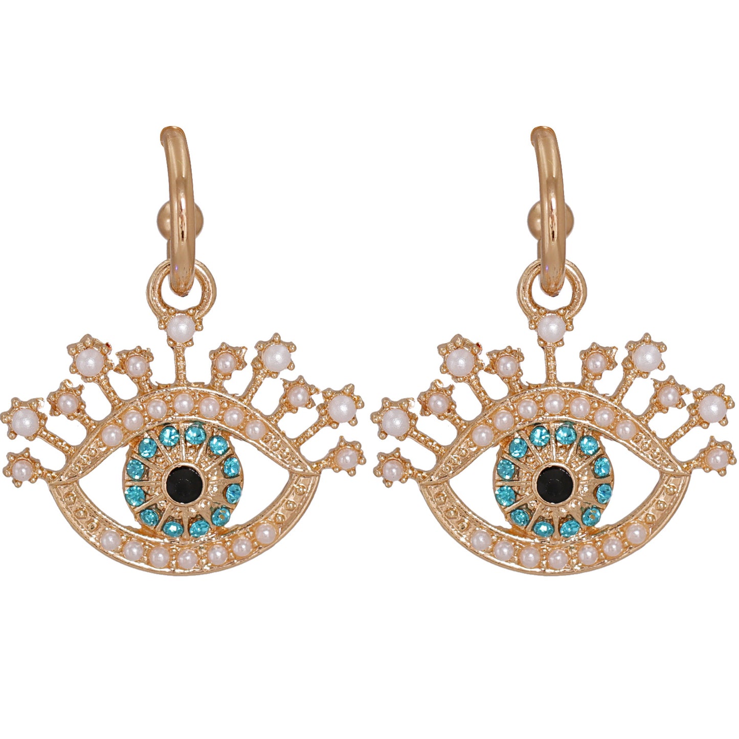 Fashion  Color  Diamond  Eyes Wild Earrings