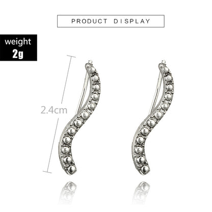 Simple Style Geometric Plating Alloy Earrings Ear Studs