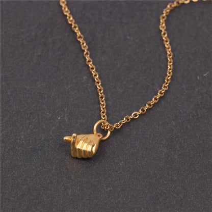 Fashion Geometric Stainless Steel Copper Plating Necklace