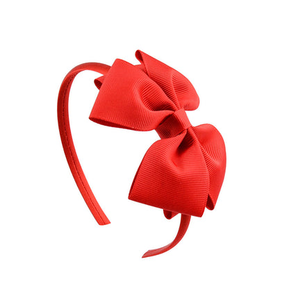 Ribbed Ribbon Children's Bowknot Headband Set