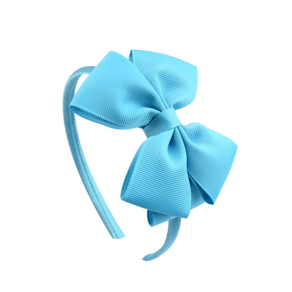 Ribbed Ribbon Children's Bowknot Headband Set