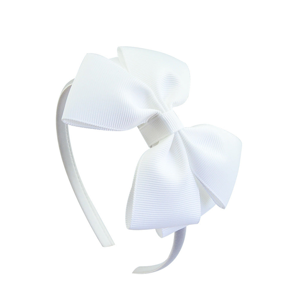 Ribbed Ribbon Children's Bowknot Headband Set