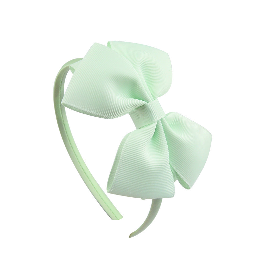 Ribbed Ribbon Children's Bowknot Headband Set