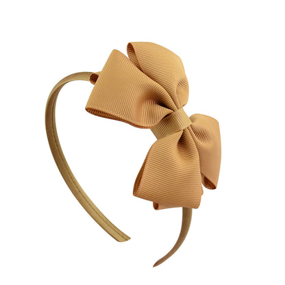 Ribbed Ribbon Children's Bowknot Headband Set