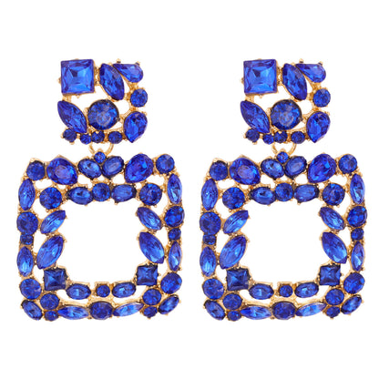 Inlaid Full Diamond Earrings