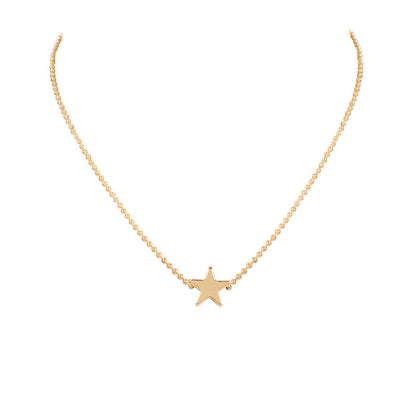 Alloy Star Moon Pendant Necklace