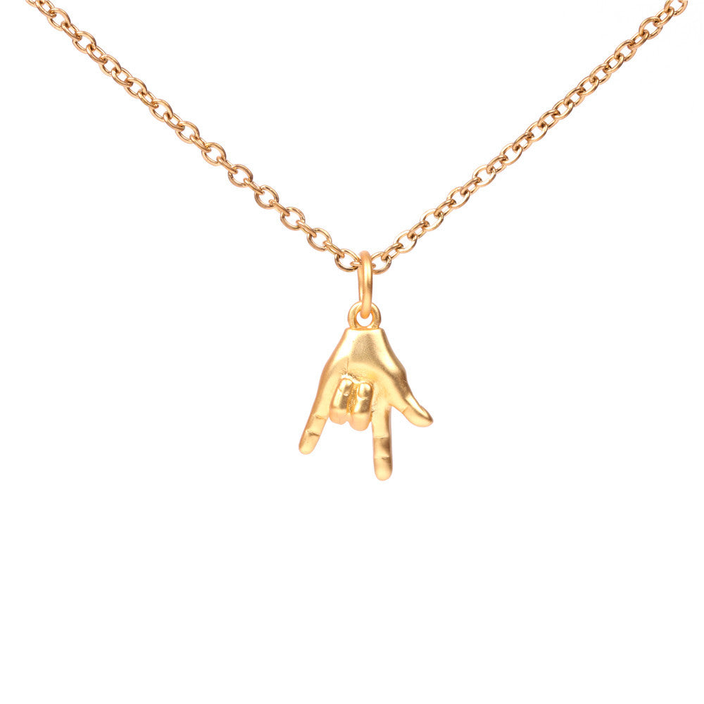 Fashion Geometric Stainless Steel Copper Plating Necklace