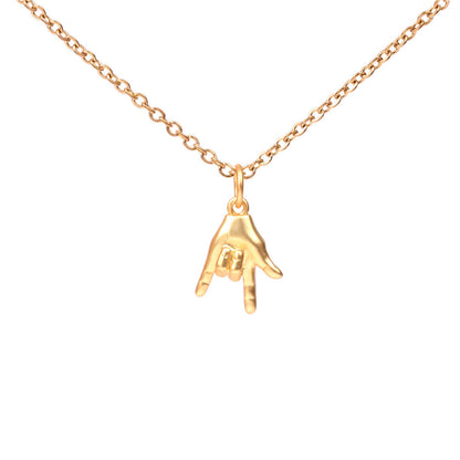 Fashion Geometric Stainless Steel Copper Plating Necklace