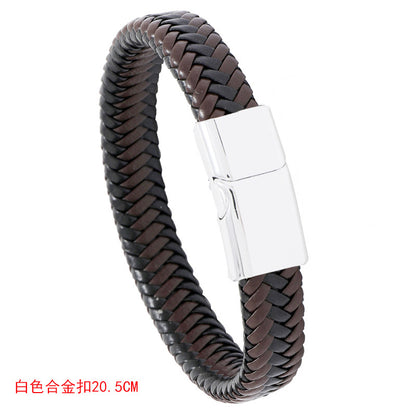 New Simple Braided Leather Bracelet