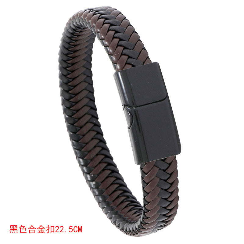 New Simple Braided Leather Bracelet